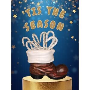 Santa Boot Planter/Candy Dish
